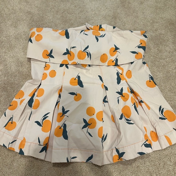 Anthropologie Maeve Dylan Mierzwinski Strapless Foldover Structured top XL NWT - Picture 4 of 6